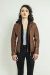 Sophie Biker Jacket - Cuir Dimitri