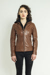 Sophie Biker Jacket - Cuir Dimitri